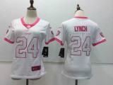 Womens Oakland Raiders #24 Lynch White Limited New Jersey