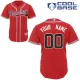 Youth Atlanta Braves Red Personalized Cool Base Customized MLB Jersey