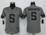 Women New Nike Minnesota Vikings 5 Bridgewater  Gridiron Gray Limited Jersey