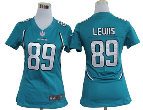 Lewis jersey green #89 Women Nike NFL Jacksonville Jaguars jersey