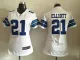 NFL Dallas Cowboys #21 Elliott White Women Jersey.jpeg