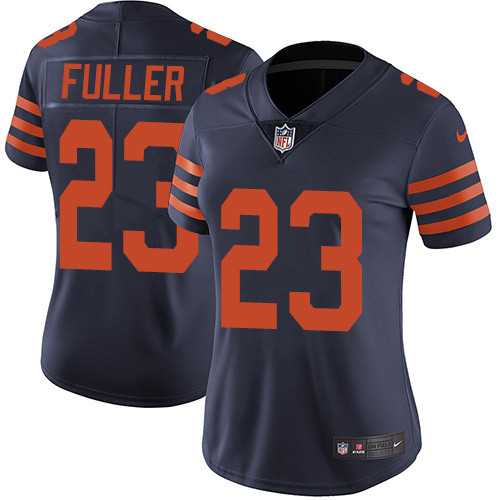 Womens Chicago Bears #23 Fuller Blue with Orange Letters Vapor Untouchable Limited Jersey