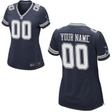 Women Nike Dallas Cowboys Customized Game NFL Jersey in Team Color