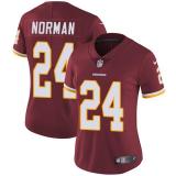 Womens Washington Redskins #24 Norman Red Jersey