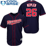 Men's Majestic Max Kepler Minnesota Twins Blue Road Flex Base Elite Jersey