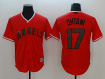 Men's Los Angeles Angels Shohei Ohtani Majestic Scarlet Spring Training Cool Base Player Jersey