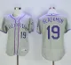 Rockies #19 Charlie Blackmon Grey Flexbase Authentic Collection Stitched MLB Jersey