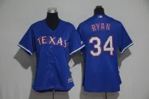 MLB Texas Rangers #34 Ryan Blue Women Jersey