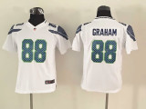 Youth Nike Seattle seahawks 88 Graham White Limited Jerseys