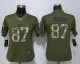 Women Nike New York Jets 87 Decker Green Salute To Service Limited Jersey