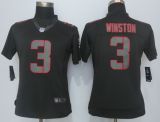 Womens Nike Tampa Bay Buccaneers 3 Winston Impact Limited Black Jerseys