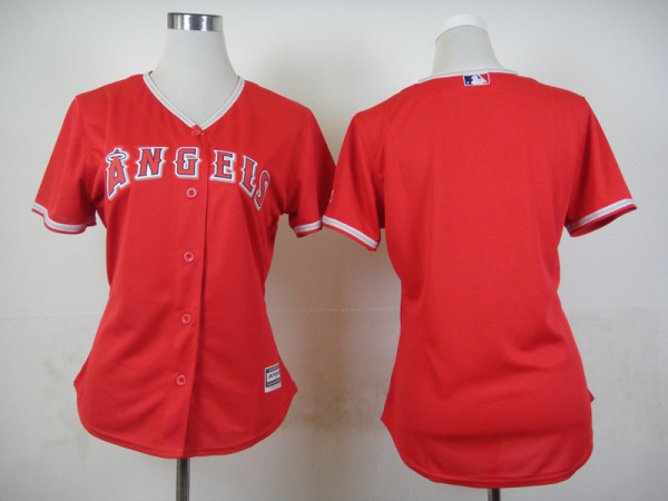 Women MLB Los Angeles Angels Blank Jersey