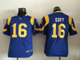 Kids Los Angeles Rams #16 Goff Blue Jersey