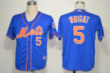 MLB New York mets #5 Wright Kids Jersey Blue