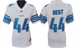 #44 Best white Detroit Lions women NIKE jersey