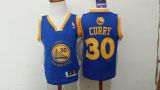 NBA Golden State Warriors #30 Curry Blue Youth Jersey 2-7Y