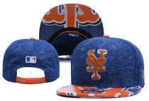 MLB New York Mets Blue Snapback Hats--YD