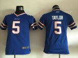 Kids Nike Buffalo Bills #5 Taylor Blue Jersey