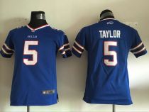 Kids Nike Buffalo Bills #5 Taylor Blue Jersey