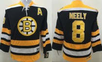 NHL Boston Bruins #8 Neely Black Kids Jersey
