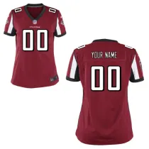 Team Color Women Nike Atlanta Falcons Customized Game NFL Jersey