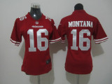 Montana red 49ers Women Nike NFL Jersey