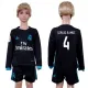 2017 Soccer Real Madrid #4 Sergio Ramos Away Kids Jersey