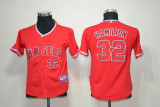 MLB Los Angeles Angels #32 Hamilton Red Youth Jersey