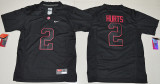 Youth Alabama Crimson Tide Jalen Hurts 2 College Football Limited Jerseys - Blackout