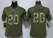 Nike Philadelphia Eagles 20 Dawkins Green Salute To Service Limited Jersey