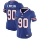 Womens Buffalo Bills #90 Lawson Blue Jersey