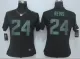 Womens Nike New York Jets 24 Revis Impact Limited Black Jerseys
