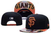 MLB San Francisco Giants Black Snapback Hats--YD