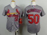 MLB St. Louis Cardinals #50 Wainwright Grey Youth Jersey