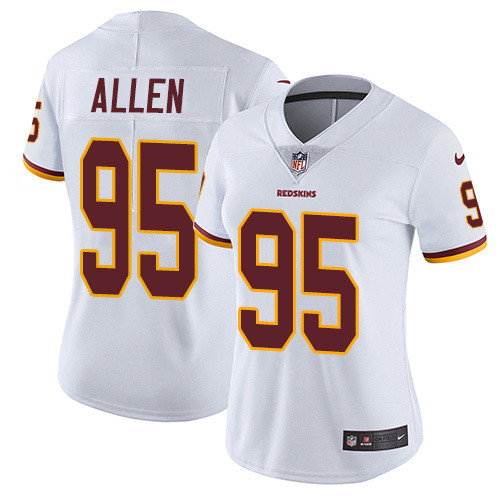 Womens Washington Redskins #95 Allen White Jersey