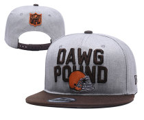 NFL Cleveland Browns Snapback Grey Hats--YD