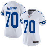 Womens Dallas Cowboys #70 Martin White Jersey