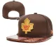 NHL Toronto Maple Leafs Brown Snapback Hats- -YD