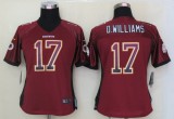 Women 2013 NEW Nike Washington Red Skins 17 D.Williams Drift Fashion Red Elite Jerseys