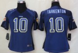 Women 2013 NEW Nike Minnesota Vikings 10 Tarkenton Drift Fashion Purple Elite Jerseys