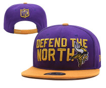 NFL Minnesota Vikings Purple Snapback Hats--YD