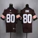 Nike Cleveland Browns #80 Bowe Brown Elite Jersey