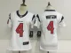 Women New Nike Houston texans #4 Watson White Jerseys