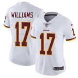 Womens Washington Redskins #17 Williams White Jersey