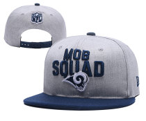 NFL Los Angeles Rams Grey Snapback Hats--YD