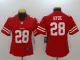 Womens NFL San Francisco 49ers #28 Hyde Red Vapor Limited Jersey