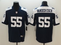 NFL Dallas Cowboys #55 Vander Esch Blue Vapor Limited Thanksgiving Jersey