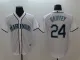 Men's MLB Seattle Mariners #24 Ken Griffey White l Game Jersey