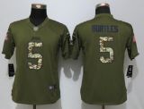 Women Nike Jacksonville Jaguars 5 Bortles Green Salute To Service Limited Jersey