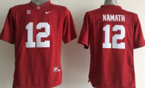 NCAA Alabama Crimson Tide #12 Namath Red Youth Jersey